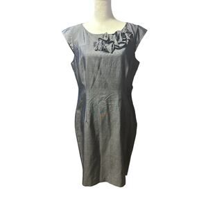 Chequer Dress Size 12 Blue and White